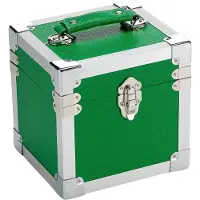 Ginza.se Green: 7 Inch 50 Record Storage Carry Case Green