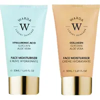 Warda Luxury skincare SKIN HYDRATION BOOST HYALURONIC ACID MOISTURISER 50ml + SKIN LIFTER BOOST COLLAGEN MOISTURISER 50ml