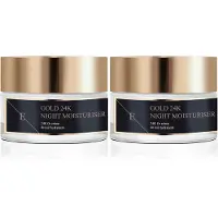 Erth Skin London ANTI-WRINKLE Night MOISTURISER 24K GOLD x 2