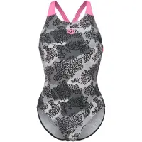 Arena Baddräkt 'CAMO V BACK' rosa / pastellrosa / svart