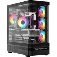 Modecom Volcano Aq200 Argb Midi Black Pc-tornfodral