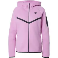 Nike Luvtröja Tech Fleece FZ Vindjacka - Rosa/Svart Dam, storlek Medium