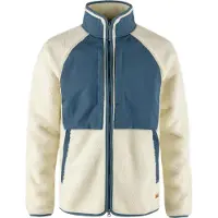 Fjällräven Men's Vardag Pile Jacket Chalk White-Indigo Blue
