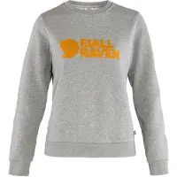 Fjällräven - Sweatshirts dam - Fjällräven Logo Sweater W Grey Melange för UnisexBomull - Storlek XS - Grå