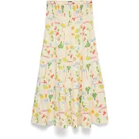 Vero Moda Kjol 'VMElena' kräm / gul / grön / röd