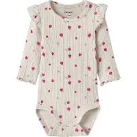 Name it Body l/ä - Rib - NbfJelly - Peyotemelange - - 74 - Body L/Ä