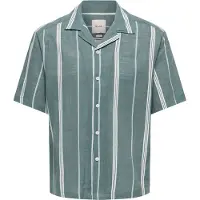 Only & Sons Skjorta 'ONSSTEPAN' gran / vit