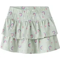 Name it Kjol - NmfVigga - Pale Aqua/Rainbow - - 5 år (110) - Kjol
