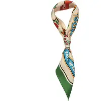 Kate spade Scarf 'New York Garden' ljusbeige / ljusblå / kiwi / röd