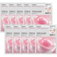 Mediheal Hyper Collagen Real Deep Mask 10st | Collagen Gel Mask fr Multi-lifting Care | Uppnr bouncy hud | kar porelasticiteten | 30 min snabb