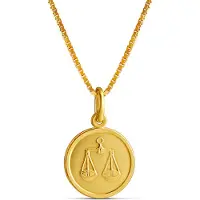 Top Gold förgyllt silver Vågen horoskop hängsmycke med kedja 45cm 52 57010 0000