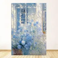 GIEKIKI Claude Monet Abstrakt Berömd Teckning Konsttryck och Poster Vintage Färgglad Gård Blomma Scenisk Havslandskap Canvas Målning Heminredning 50x70cm
