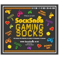 Sock Snob 3-pack herrar Retro Gaming Funky Novelty Videospel Strumpor