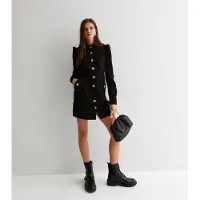 Gini London Kanalrandig Mini Skjorta Klänning