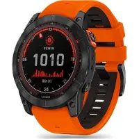 Tech-Protect armband till GARMIN FENIX 3 / 5X / 3HR / 5X PLUS / 6X / 6X PRO / 7X IconBand orange-svart