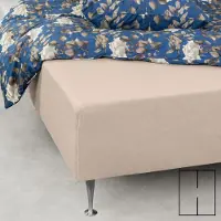 Nordstrand Formsydda lakan med h-split - 160x200 cm - Sandfärgad - 100 % bomull jersey - formsydsa lakan för ställbar säng