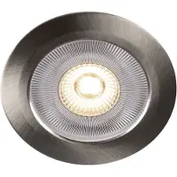 Llitt Alice 12V Infälld downlight 3000K IP44 340lm Borstad stål 1-pack