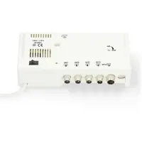 Nedis CATV Förstärkare | Förstärkning: 20 dB | 47 - 694 MHz | Antal utgångar: 4 | Förstärkningskontroll | Vit
