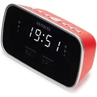 Ginza.se AIWA: Klockradio Två alarm USB ladd-uttag Röd