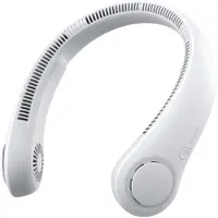 JISULIFE Neck Fan 3 4000mAh bärbar halsfläkt - grå
