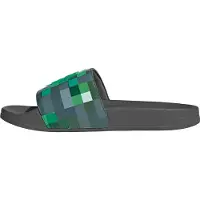 Adidas Strand-/badsko 'ADILETTE SHOWER - MINECRAFT' antracit / ljusgrön / mörkgrön / vit