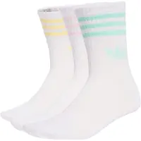 Adidas Originals Sockor '3-Stripes Crew 3 Pairs' curry / mint / rosa / vit