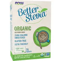 Now - Better Stevia Packets, Variationer Organic - 75 packets