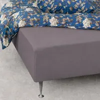 In Style Formsydda lakan 70x160 cm - Grått jerseylakan till barnsäng