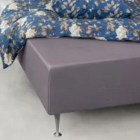 Nordstrand Formsytt lakan 180x200 cm - 100% mjukt bomullslakan - Antracitgrått boxlakan för madrass av