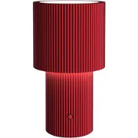 Herstal Bordslampa , Iluma, dimbara, Röd, Vardagsrum, Aluminium, Modern