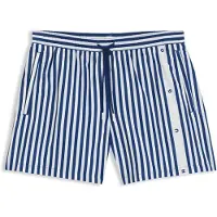 HUGO Striped swim shorts with vertical logo