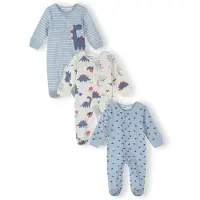 MINOTI Pyjamas marinblå / ljusblå / mörkröd / vit