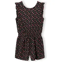 MINOTI Overall ljusgrön / cranberry / svart
