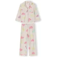 MINOTI Pyjamas pastellgul / mint / rosa / pastellrosa