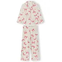 MINOTI Pyjamas hallon / vit