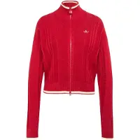 Adidas Originals Cable Knit Firebird Sweatshirt Med Dragkedja