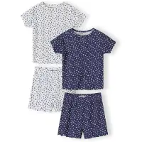 MINOTI Pyjamas marinblå / vit