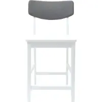 vidaXL Matstolar 2 pcs Vit 48 x 49 x 95 cm Massiv Gummiträ