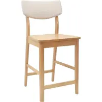 vidaXL Matstolar 2 pcs Naturfärg 48 x 49 x 95 cm Massiv Gummiträ