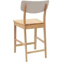 vidaXL Matstolar 2 pcs Naturfärg 48 x 49 x 95 cm Massiv Gummiträ