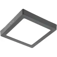 GTV Taklampa LED-armatur Matis Plus svart 19W 1520 lm 4000K 240V 120° ytmonterad