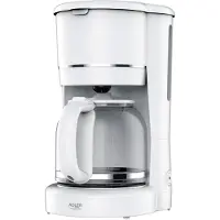 Adler Kaffebryggare för 12 koppar / kaffeapparat / vit filterkaffebryggare / bryggare