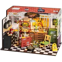 Rolife Miniatyr diorama - DIY - Garage Verkstad DG165 - 157 Del - - One Size - Kreativt lekset