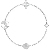 Swarovski Remix Shining Star Osynligt Magnetiskt Spänne Armband Damarmband Silver 5365752 Box (Random Color),S