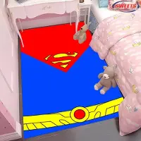 Jacket-pa NEJ.1 DC Superman Logotema Matta! Sovrumsgolv Vardagsrum Sängmatta, Halkfri Utsökt Heminredning, Slitstark Maskintvättbar Matta 50x80cm (20x31in)