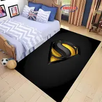 Jacket-pa NEJ.1 DC Superman Logotema Matta! Sovrumsgolv Vardagsrum Sängmatta, Halkfri Utsökt Heminredning, Slitstark Maskintvättbar Matta 150x220cm (59x86in)