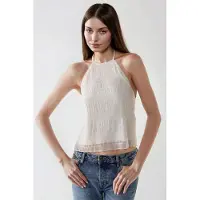 Hiccups for Kids Texturerad Halterneck Topp med Figurpassning