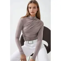 Hiccups for Kids Högkrage Blus med Draperingdetalj