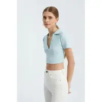Hiccups for Kids V-ringad polo crop top