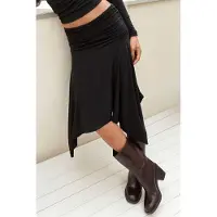 Hiccups for Kids Draperad Normal Midja Asymmetrisk Flexibel Midi Kjol